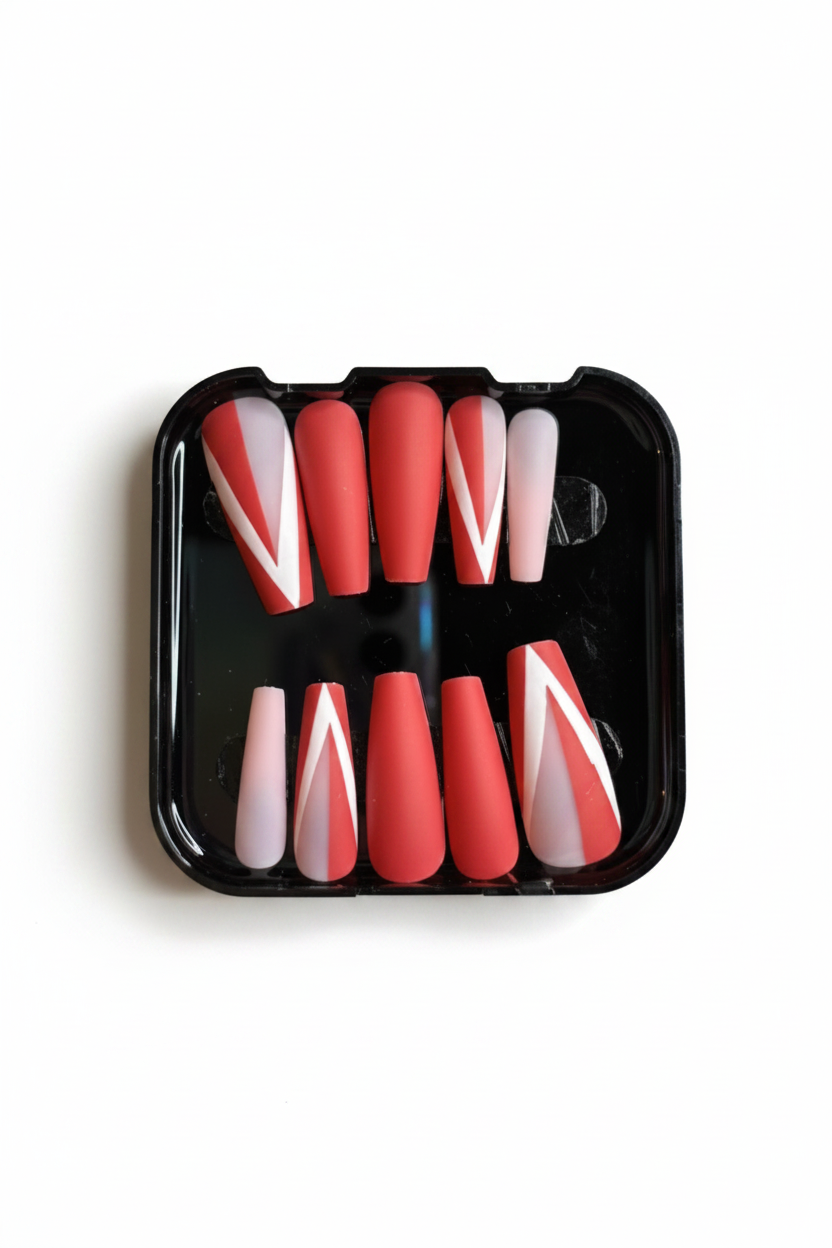 Ruby Temptation Press-On Nail Set