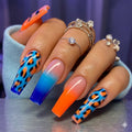 Wild Tide Ombré Leopard Print Press-On Nails