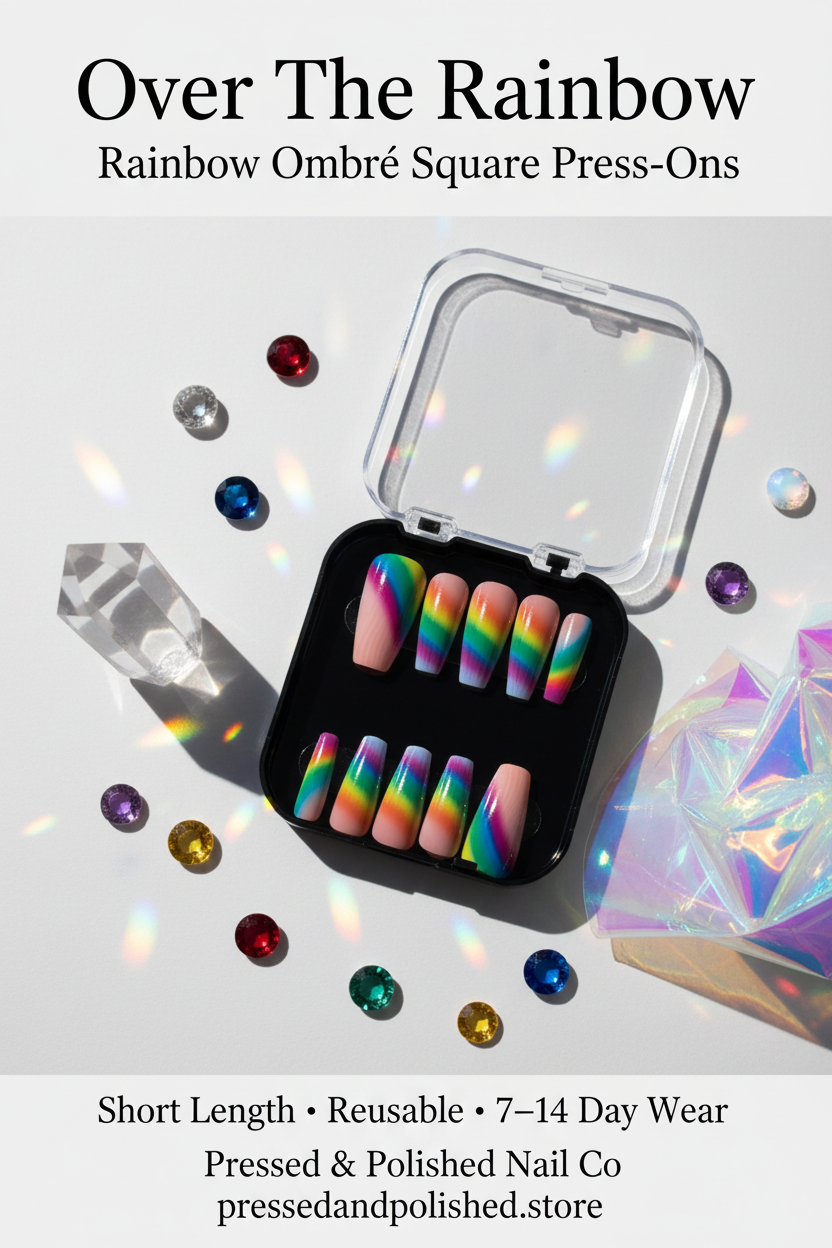 Over The Rainbow Press-On Nails
